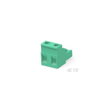 Te Connectivity 2 POS TERMI-BLOK R/A PLUG 7.62 796981-2